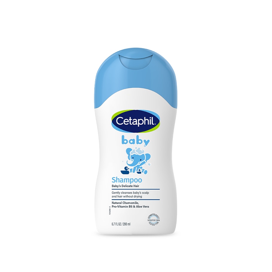 Cetaphil Baby Shampoo 200ml [Natural Chamomile Gentle Formula / Hypoallergenic]