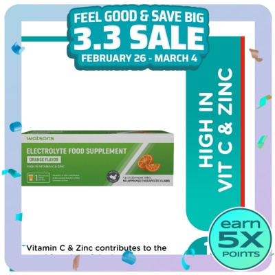 WATSONS GENERICS WATSONS GENERICS Electrolyte Drink Effervescent Tablets 10s