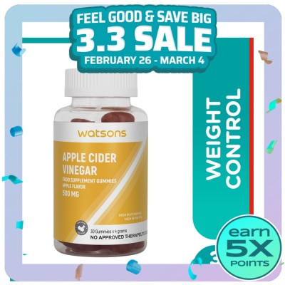 WATSONS GENERICS WATSONS GENERICS Apple Cider Vinegar 500mg 30 Gummies