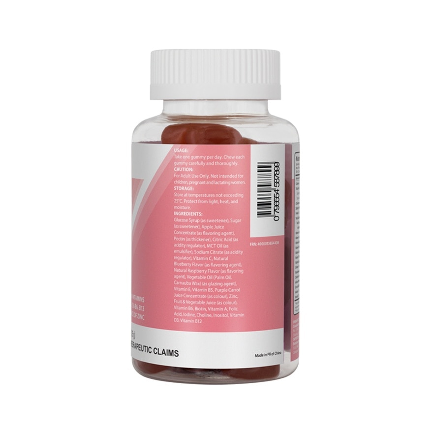 WATSONS Biotin with Vitamins and Minerals Mix Berries 30s Gummies x 2.5g