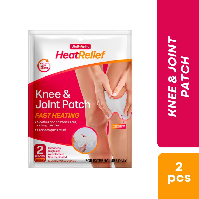 WellnActiv HeatRelief Knee and Joint Patch 2pc