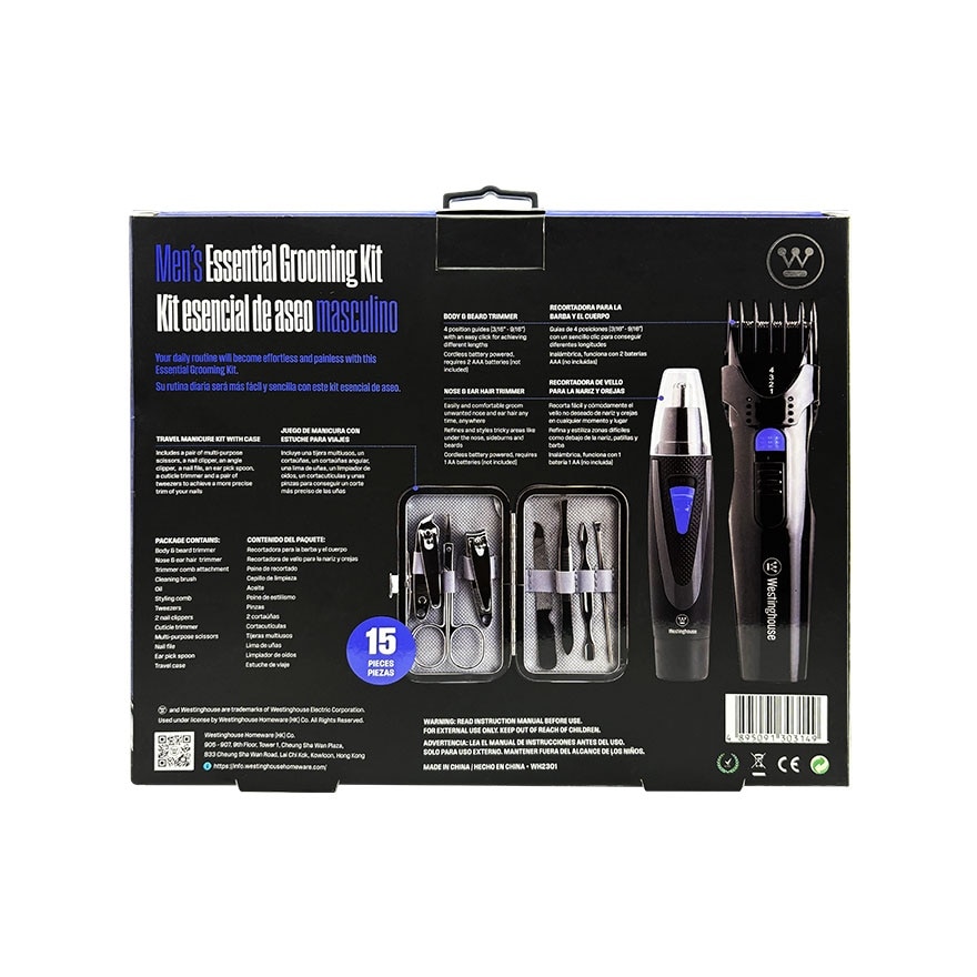 WESTINGHOUSE Men Essential Grooming Kit WH-230