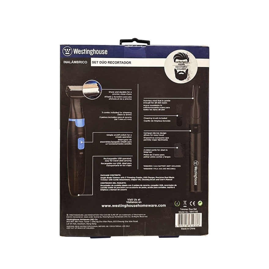 WESTINGHOUSE Trimmer Duo Set WH-1145