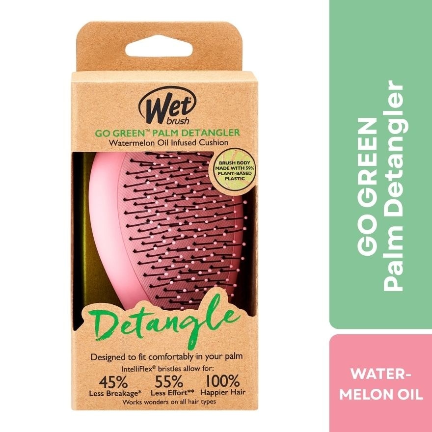 WET BRUSH Go Green Palm Detangler Watermelon