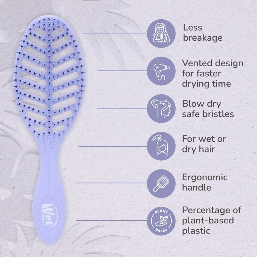 WET BRUSH Go Green Speed Dry Purple