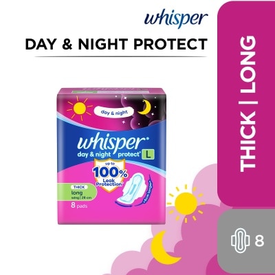 WHISPER WHISPER Day & Night Protect Long with Wings 8s