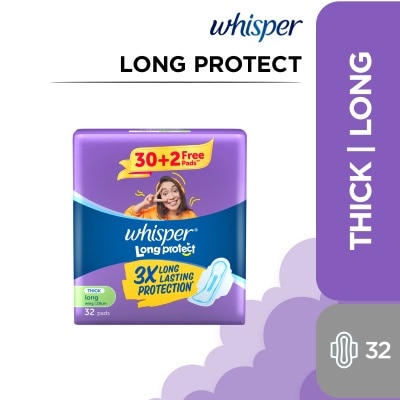 WHISPER WHISPER Long Protect with Wings 32s