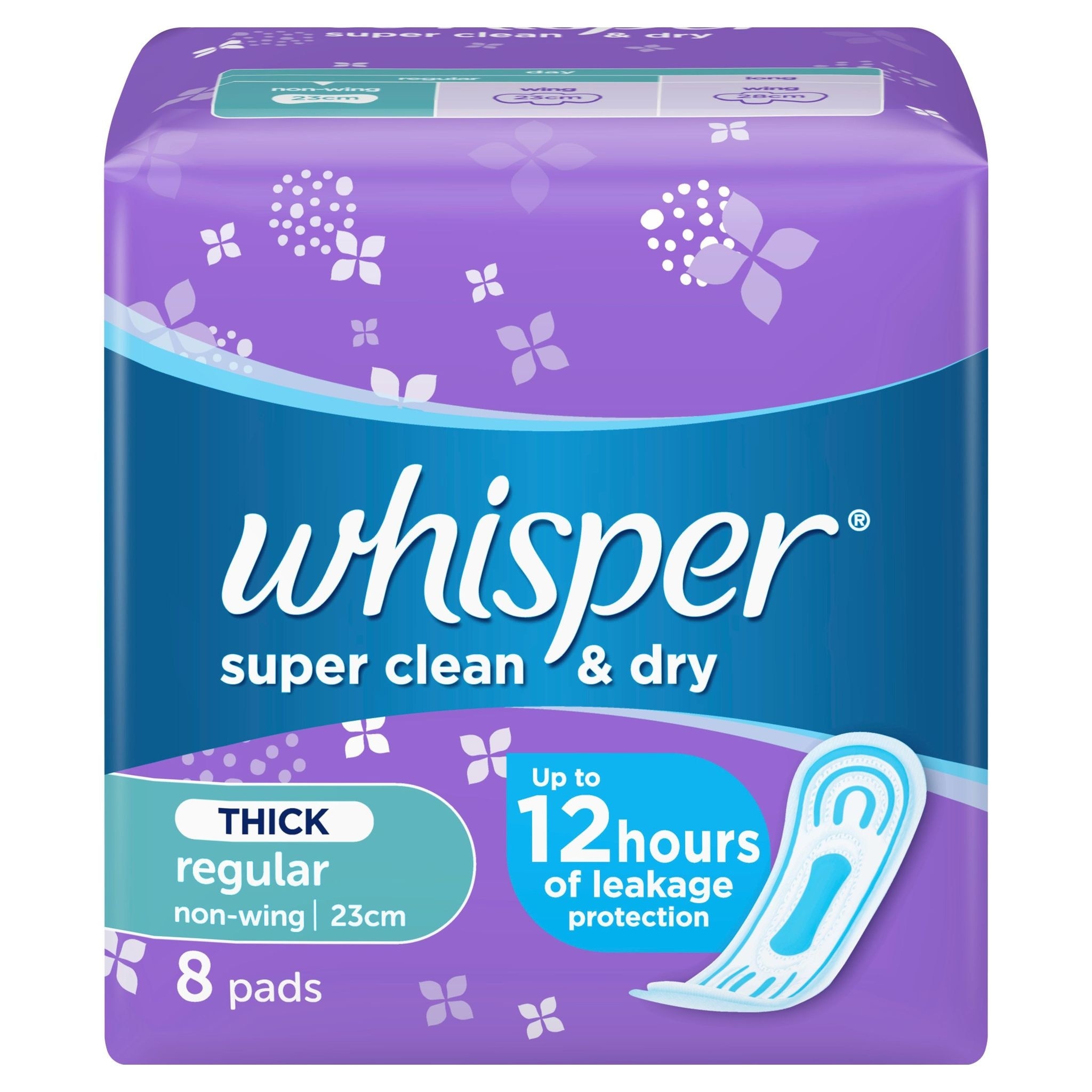 Super Clean & Dry Diaper Flow Non-Wings 8 Pads [SANITARY NAPKIN]