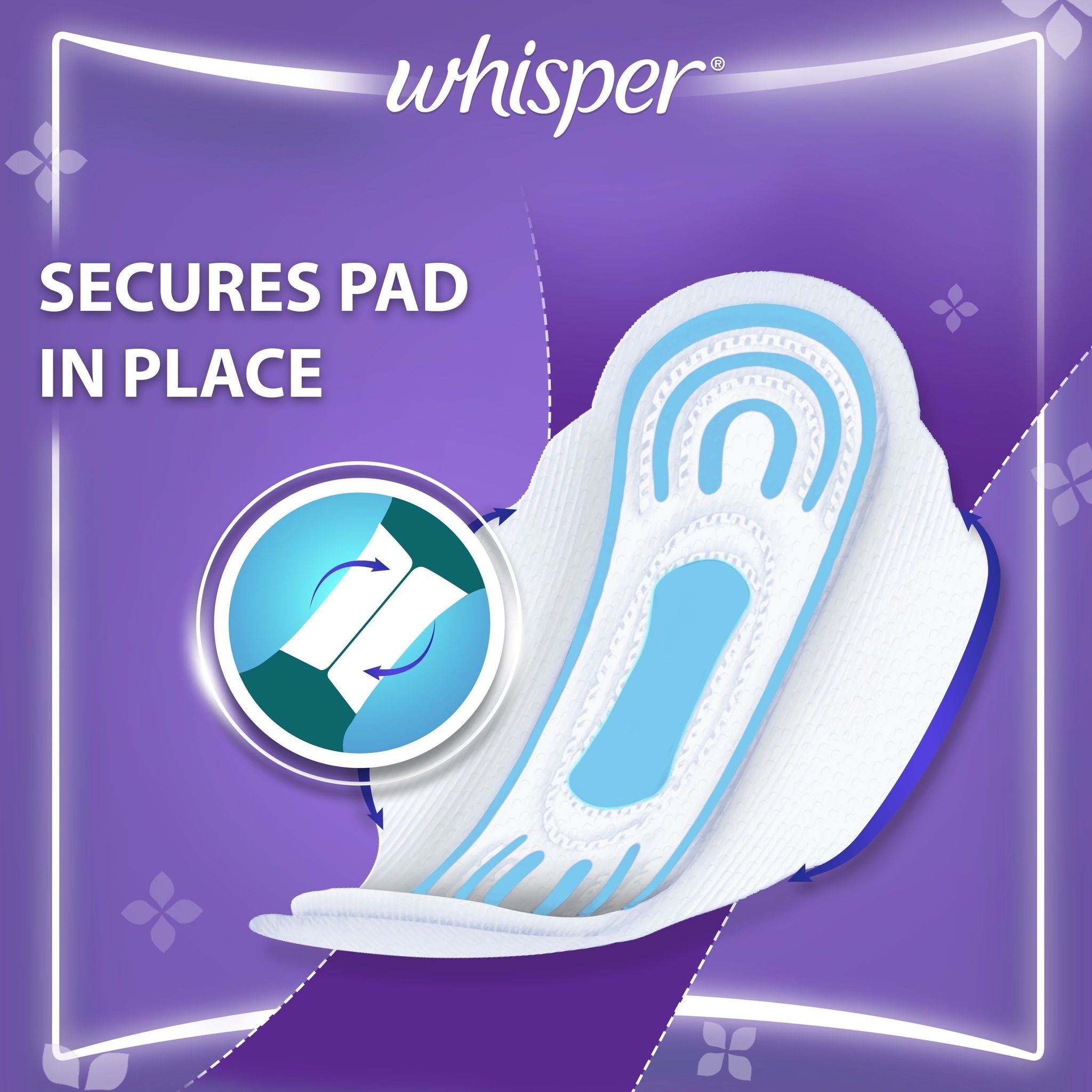 WHISPER Long Protect with Wings 32s