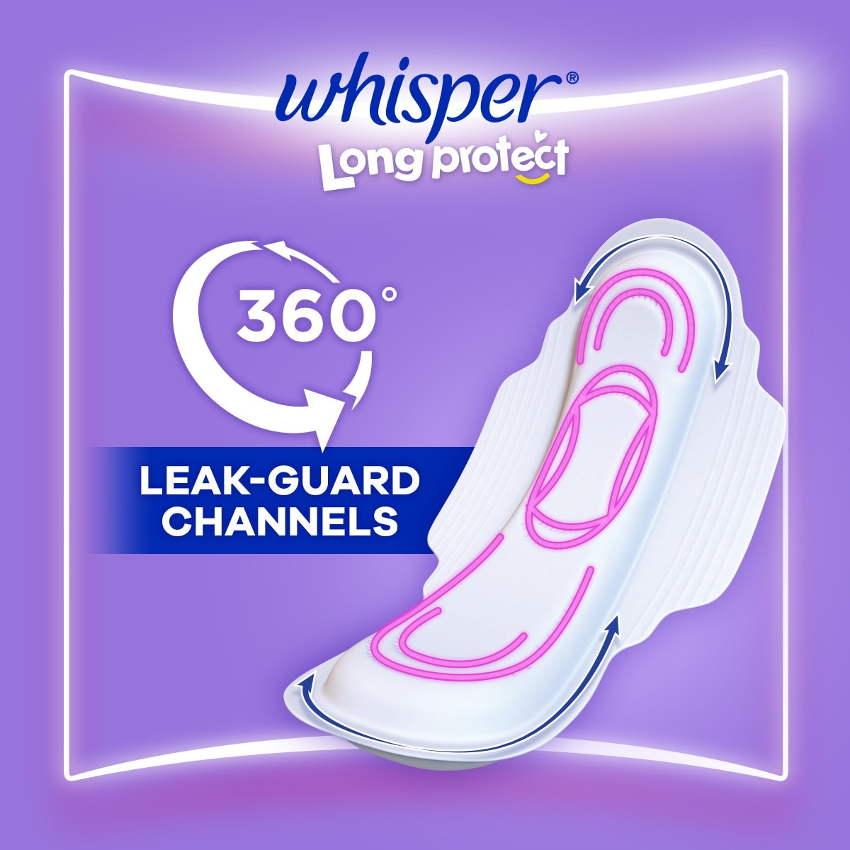 WHISPER Long Protect with Wings 16s