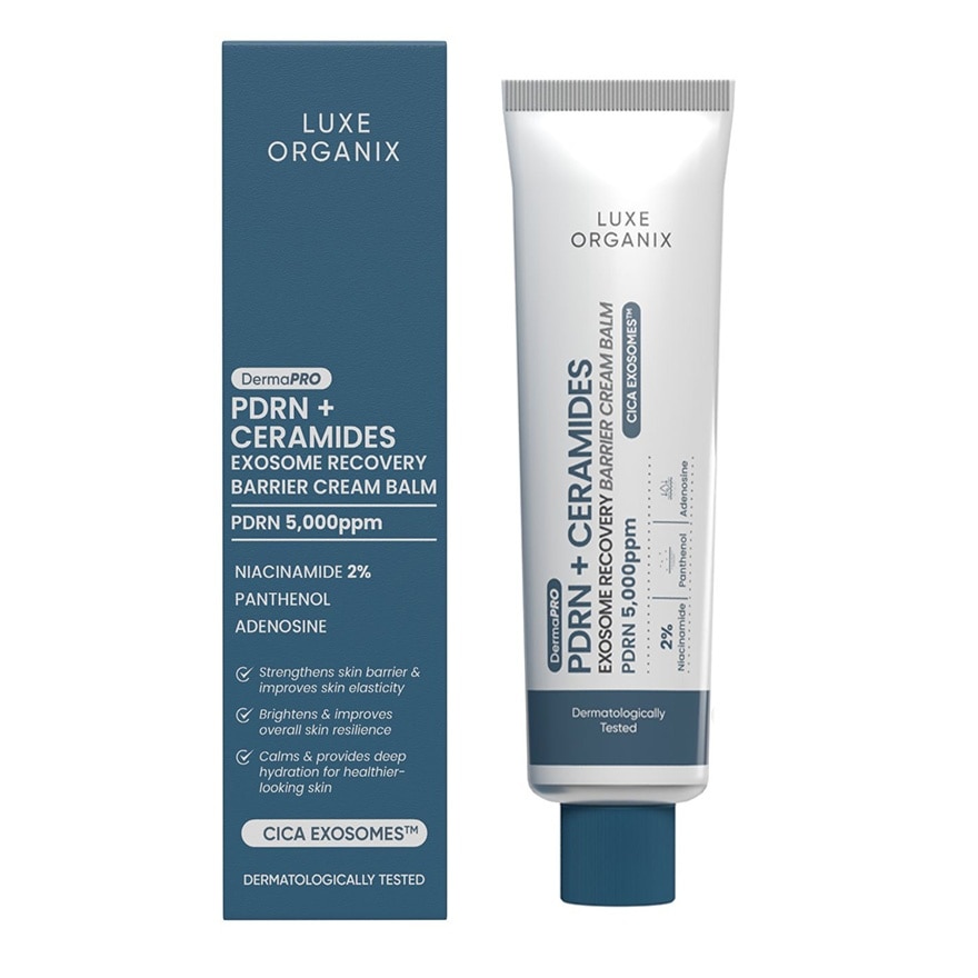 LUXE ORGANIX DermaPRO PDRN + Ceramides Exosome Recovery Barrier Cream Balm 30g image