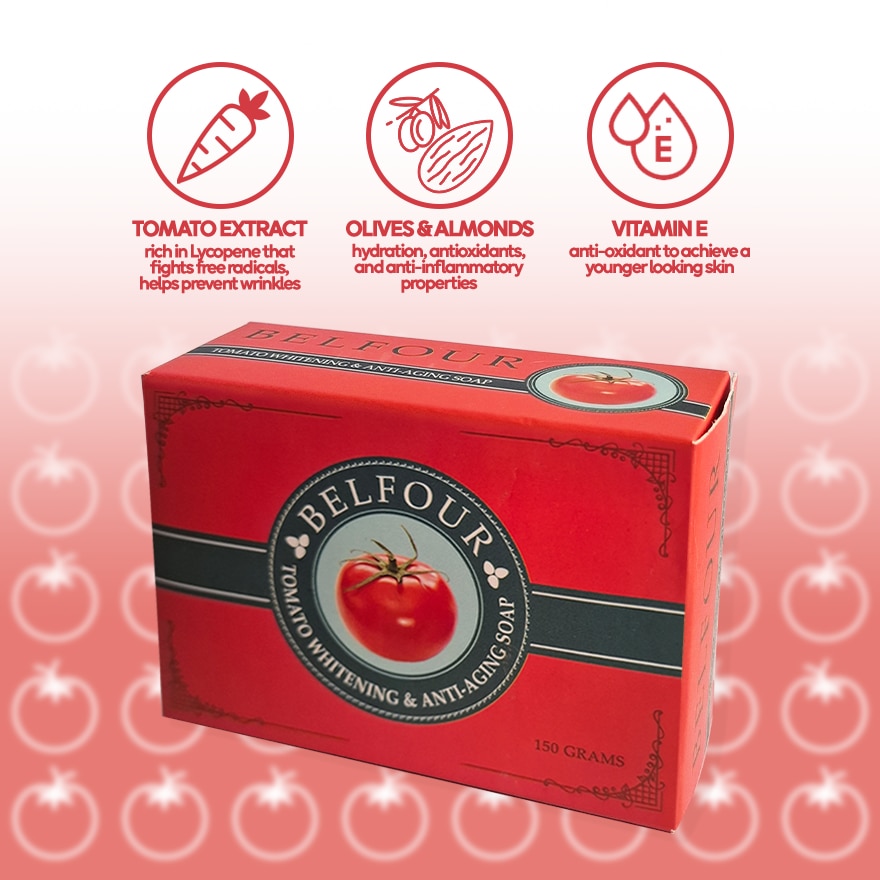Tomato Whitening Anti Aging Soap 150g