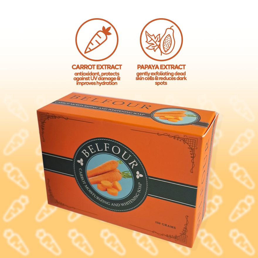 Carrot Moisturizing Whitening Soap 150g