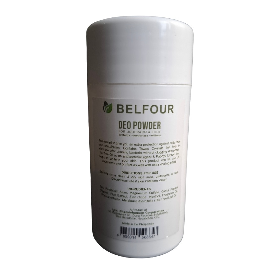 BELFOUR Deo Powder for Underarm & Foot  Extra Cool  50g