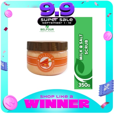 BELFOUR - BELFOUR Whitening Moisturizing Milk Salt Scrub with Carrot Extract 350g image