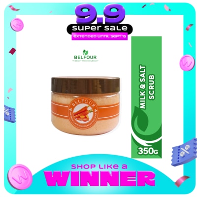 BELFOUR - BELFOUR Whitening Moisturizing Milk Salt Scrub with Carrot Extract 350g image