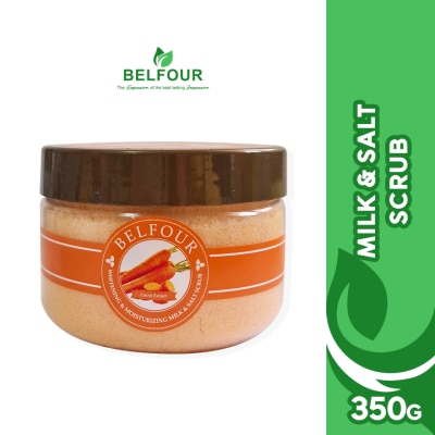 BELFOUR BELFOUR Whitening Moisturizing Milk Salt Scrub with Carrot Extract 350g