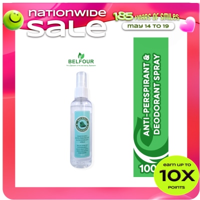 BELFOUR - BELFOUR Whitening Anti Perspirant & Deodorant Spray 100ml