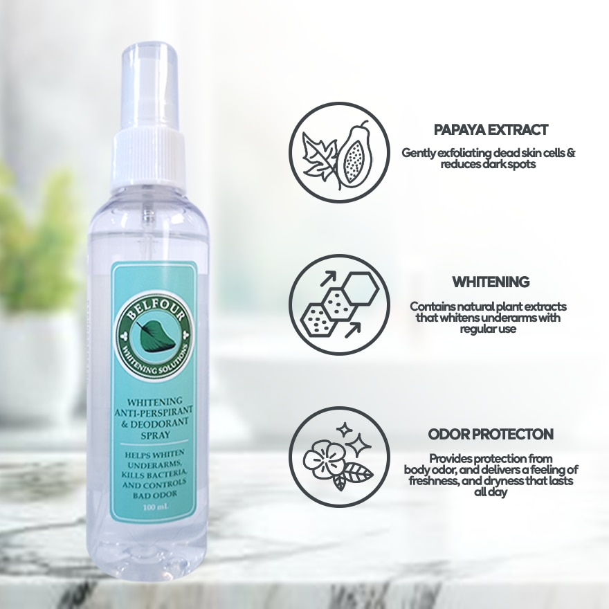 BELFOUR Whitening Anti Perspirant & Deodorant Spray 100ml