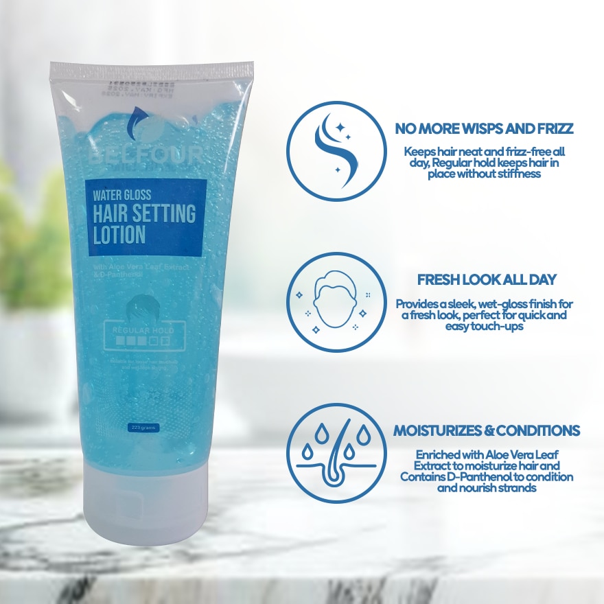 BELFOUR Water Gloss Hair Setting Lotion Regular Hold 223g