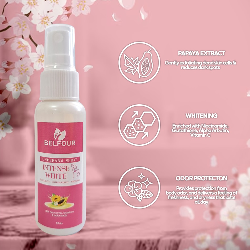 BELFOUR Underarm Spray Natural White 50ml