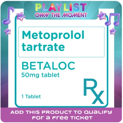 BETALOC - Metoprolol 50 mg 1 Tablet [PRESCRIPTION REQUIRED]