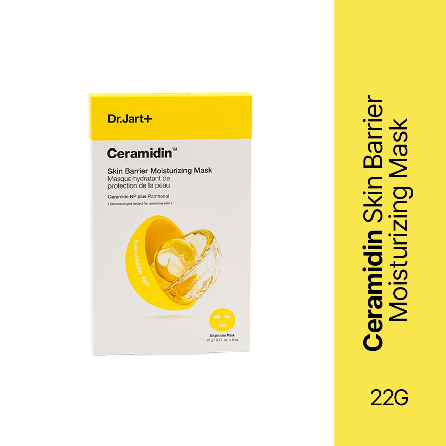 DR JART Ceramidin Skin Barrier Moisturizing Mask 22g 5s