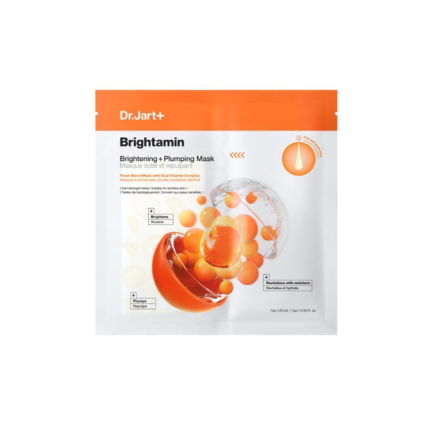 DR JART Brightamin Brightening + Plumping Mask 25ml