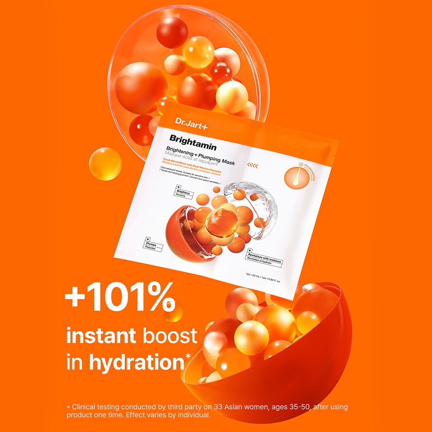 DR JART Brightamin Brightening + Plumping Mask 25ml