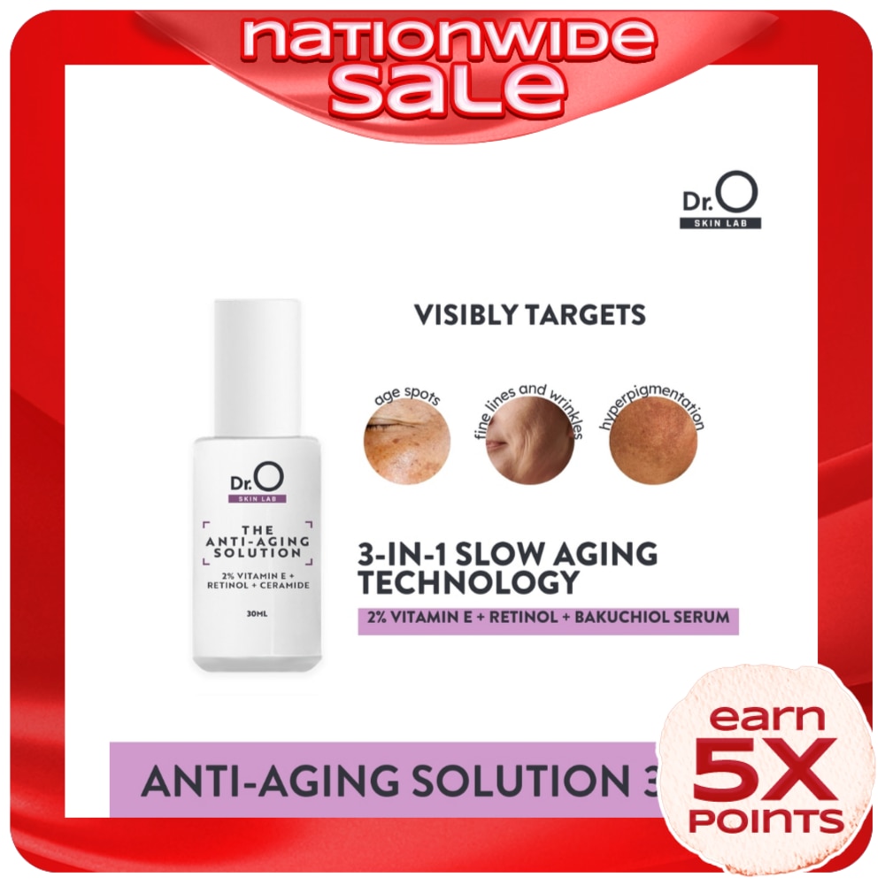 DR O Skin Lab The Anti-Aging Solution Vitamin E + Retinol + Ceramide 30ml