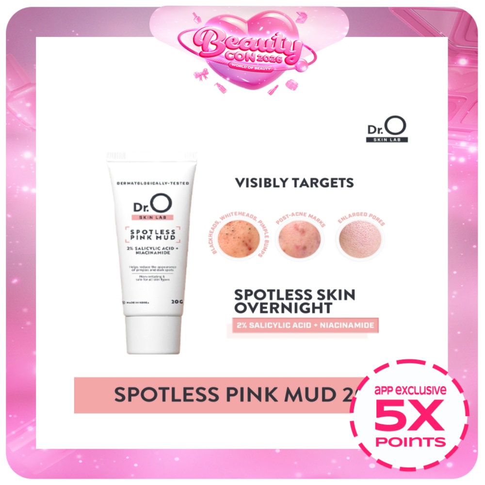 DR O Skin Lab Spotless Pink Mud Salicylic Acid + Niacinamide 20g