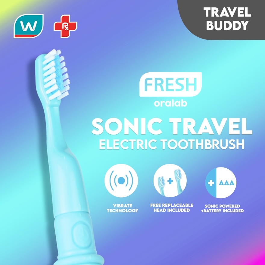 FRESH Oralab Sonic Travel Electric Toothbrush Blue