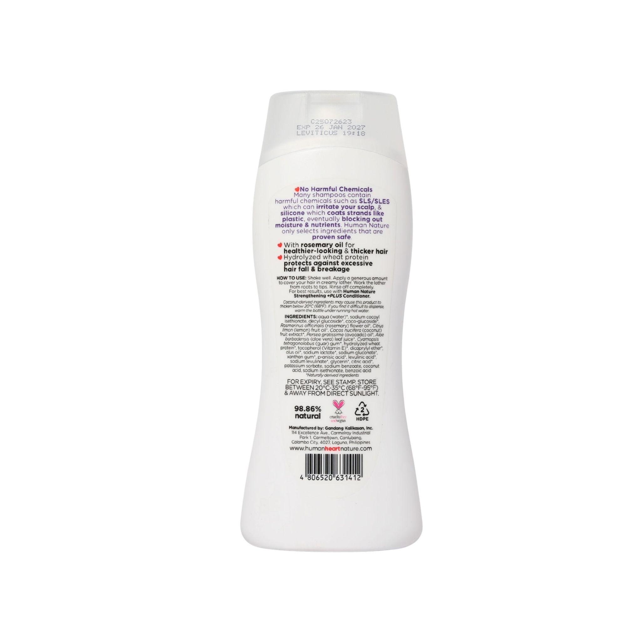 New Strengthening Plus Shampoo Rosemary 180ml