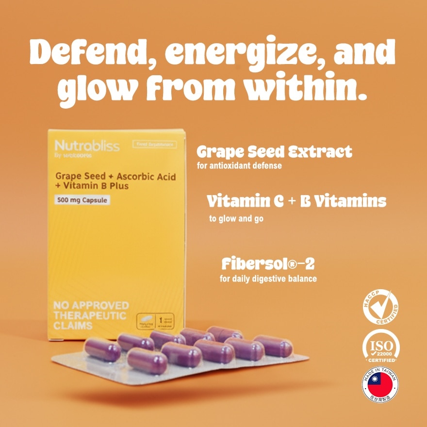 "Nutrabliss WS Ascorbic Acid 500mg Sold Per Piece (Expiry: August 11 2026)"