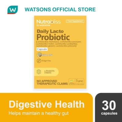 NUTRABLISS WS NUTRABLISS Daily Defense Probiotic Capsule Sold Per Piece