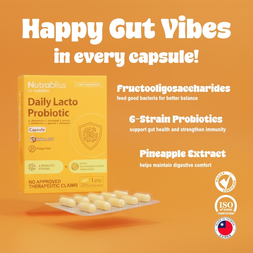 NUTRABLISS Daily Defense Probiotic Capsule Sold Per Piece