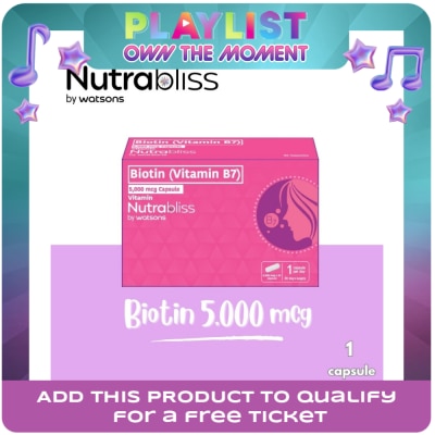 NUTRABLISS WS - NUTRABLISS WS Biotin 5000mcg Capsule (Sold Per Piece)