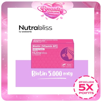NUTRABLISS WS - NUTRABLISS WS Biotin 5000mcg Capsule (Sold Per Piece)