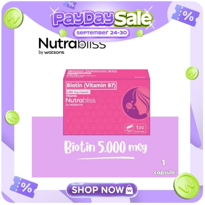 NUTRABLISS WS NUTRABLISS WS Biotin 5000mcg Capsule (Sold Per Piece) image
