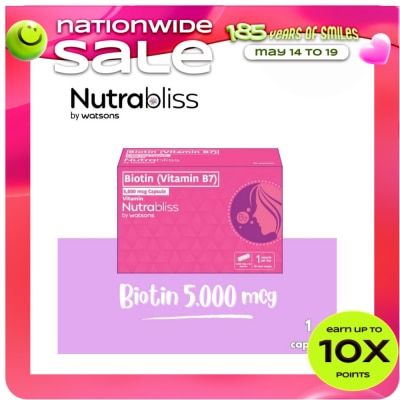 NUTRABLISS WS - NUTRABLISS WS Biotin 5000mcg Capsule (Sold Per Piece)
