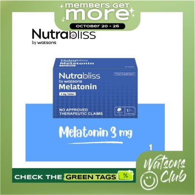 NUTRABLISS WS NUTRABLISS WS Melatonin 3mg (Sold Per Piece) image