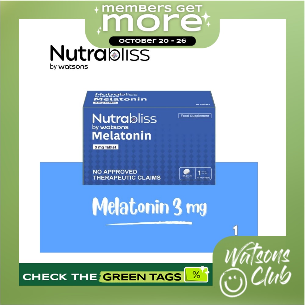 NUTRABLISS WS Melatonin 3mg (Sold Per Piece) image