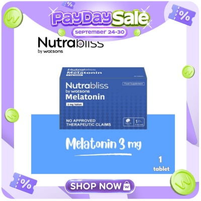 NUTRABLISS WS NUTRABLISS WS Melatonin 3mg (Sold Per Piece) image