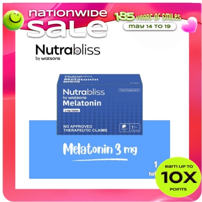 NUTRABLISS WS - NUTRABLISS WS Melatonin 3mg (Sold Per Piece)