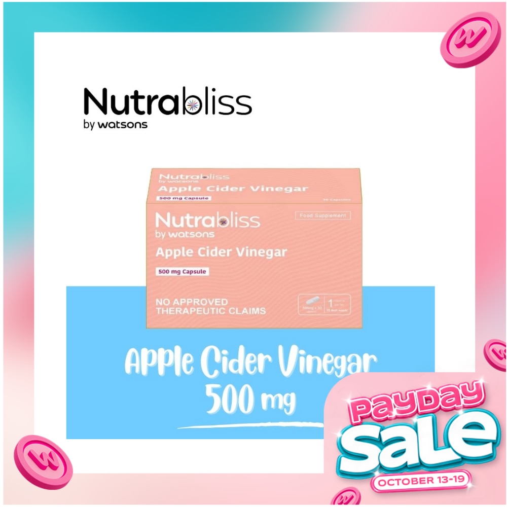 NUTRABLISS WS Apple Cider Vinegar 500mg Capsule Sold Per Piece image