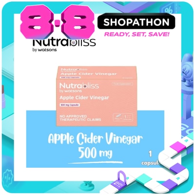 NUTRABLISS WS - NUTRABLISS WS Apple Cider Vinegar 500mg Capsule Sold Per Piece (Expiry: January 31, 2028) image
