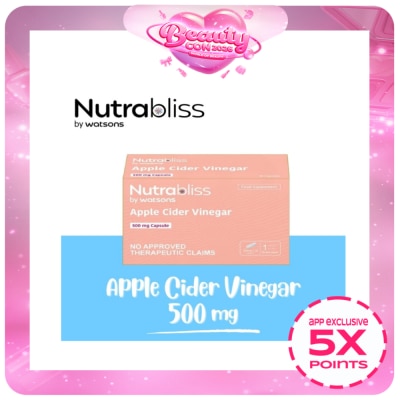 NUTRABLISS WS - NUTRABLISS WS Apple Cider Vinegar 500mg Capsule Sold Per Piece (Expiry: January 31, 2028)