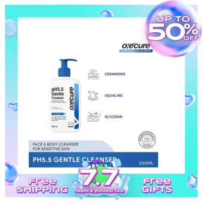 OXECURE pH 5.5 Gentle Cleanser 200ml