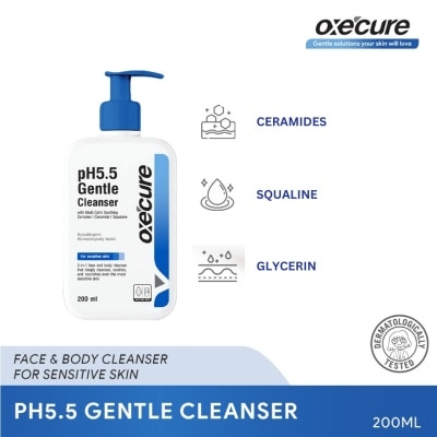 OXECURE pH 5.5 Gentle Cleanser 200ml