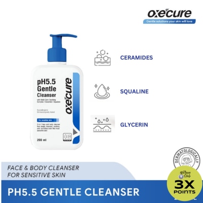 OXECURE pH 5.5 Gentle Cleanser 200ml